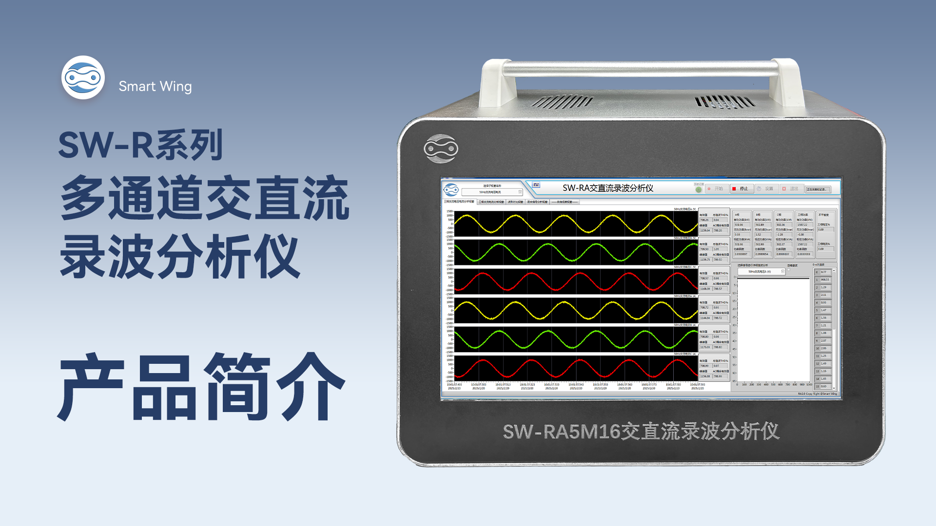 SW-R系列多通道交直流录波分析仪